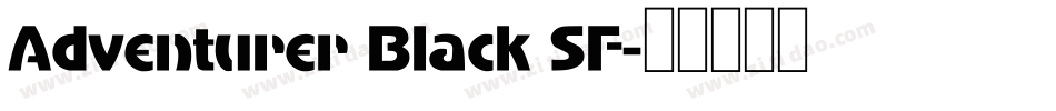 Adventurer Black SF字体转换